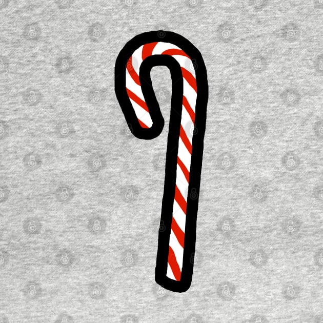 One Candy Cane for Christmas by ellenhenryart